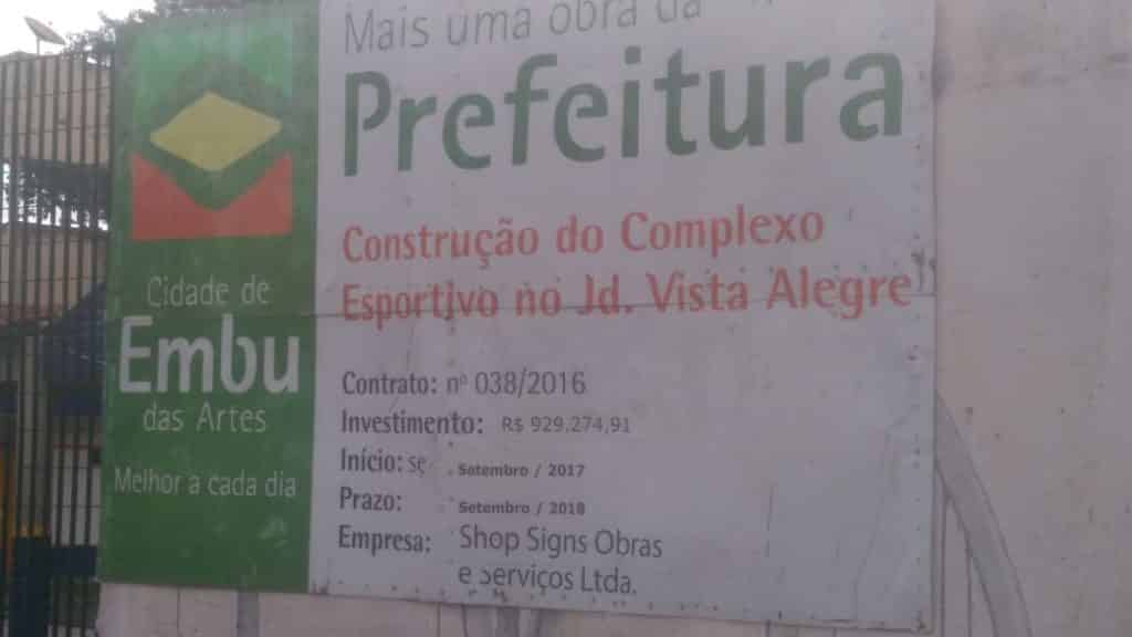 Prefeitura abandona obra no bairro Jardim Vista Alegre